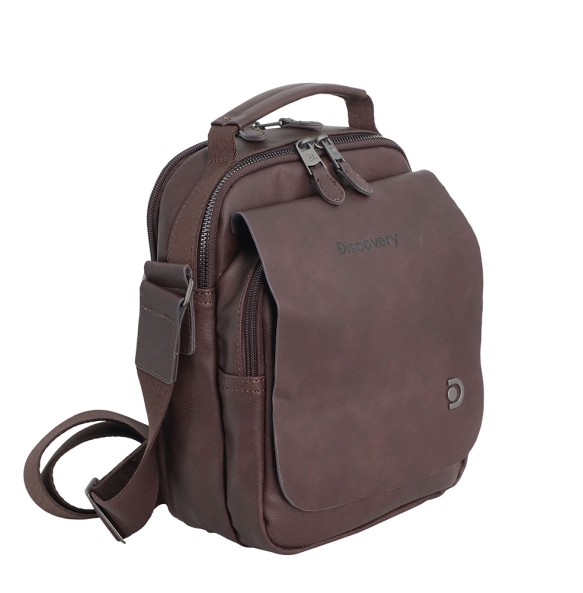 Τσαντάκι χιαστί DISCOVERY Heritage D03350 Καφέ